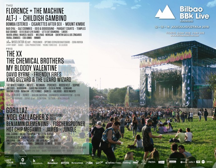 Bilbao BBK Live festival si avvicina - Si  aggiungono My Bloody Valentine, King Gizzard & The Lizard Wizard, Bad Sounds ed altri per il 2018 
